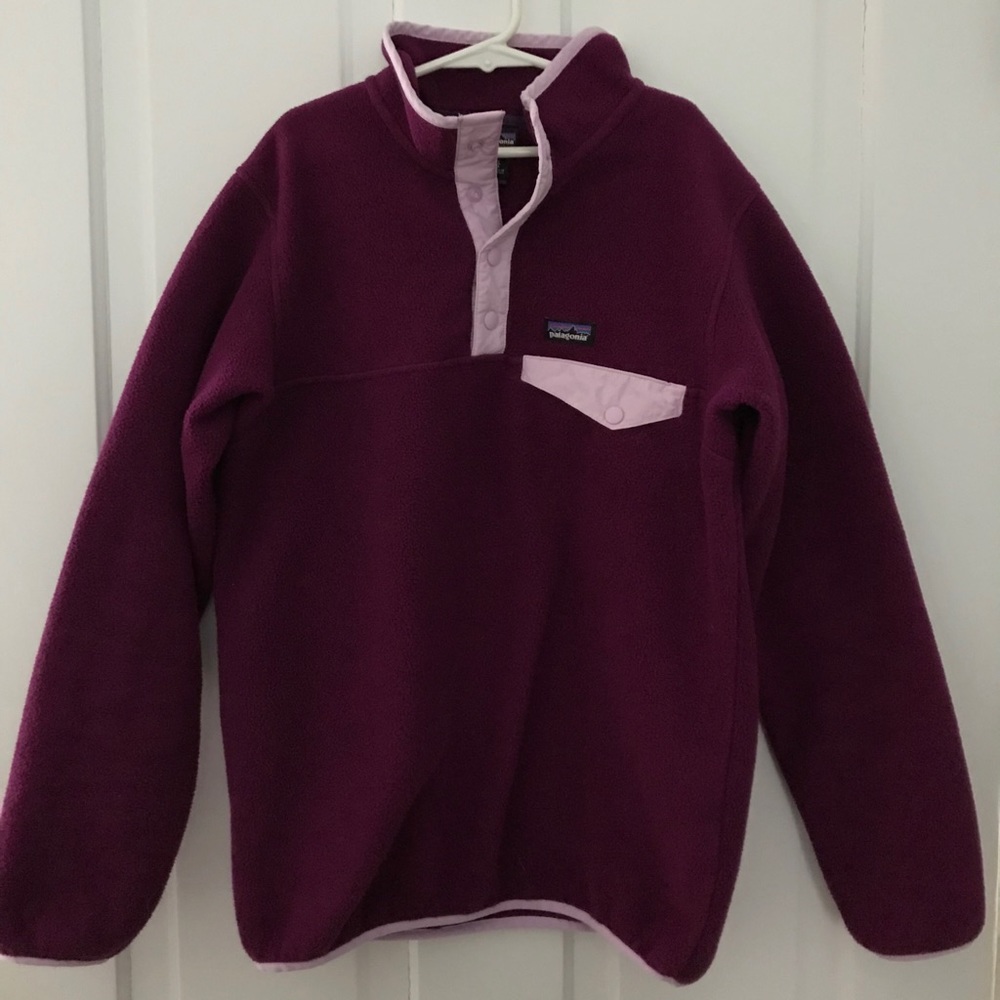 Girl’s Patagonia Synchilla Snap-T Pullover Sz XL